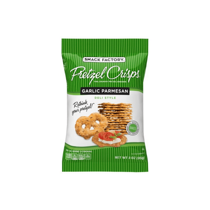 Telman Pretzel Crisps Garlic Parmesan (8/case)